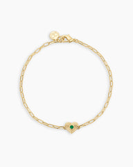 Birthstone Heart Bracelet
