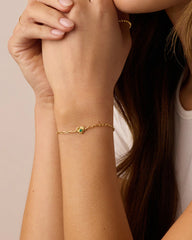 Birthstone Heart Bracelet