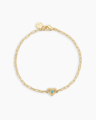 Birthstone Heart Bracelet