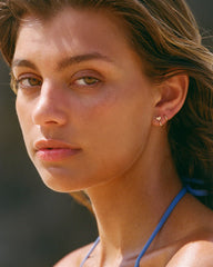 14k Gold Crew Huggies 8mm