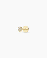 Diamond Pavé Flat Back Single Stud