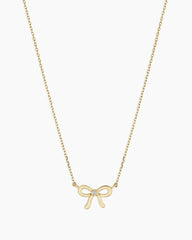 Diamond Put a Bow on it Necklace