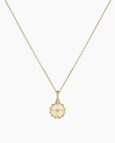 Diamond Compass Charm Necklace