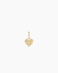 Vintage Heart Alphabet Parker Charm