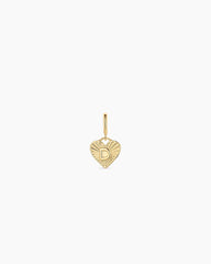 Vintage Heart Alphabet Parker Charm