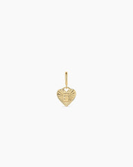 Vintage Heart Alphabet Parker Charm