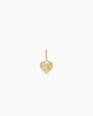 Vintage Heart Alphabet Parker Charm