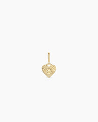 Vintage Heart Alphabet Parker Charm