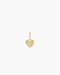 Vintage Heart Alphabet Parker Charm