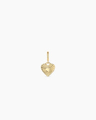Vintage Heart Alphabet Parker Charm