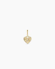 Vintage Heart Alphabet Parker Charm