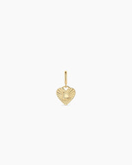 Vintage Heart Alphabet Parker Charm