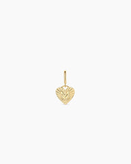 Vintage Heart Alphabet Parker Charm