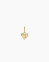 Vintage Heart Alphabet Parker Charm