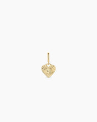Vintage Heart Alphabet Parker Charm