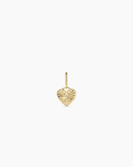 Vintage Heart Alphabet Parker Charm