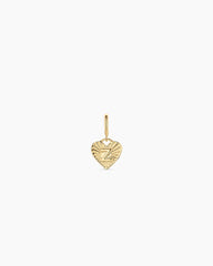 Vintage Heart Alphabet Parker Charm