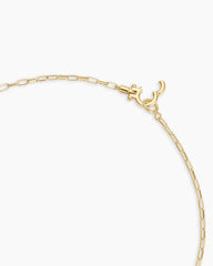 Vintage Heart Alphabet Charm Necklace