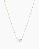 Diamond and White Sapphire Necklace