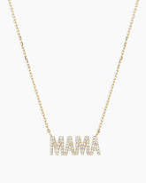 Diamond Pavé Mama Necklace