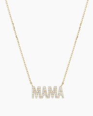 Diamond Pavé Mama Necklace