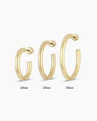 14k Gold Carter Hoops