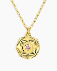 Birthstone Coin Necklace