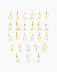 Diamond Vintage Alphabet Charm
