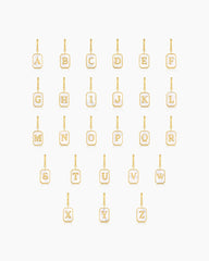 Vintage Alphabet Parker Charm