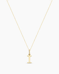 Diamond Vintage Alphabet Charm Necklace