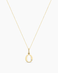 Diamond Vintage Alphabet Charm Necklace