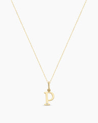 Diamond Vintage Alphabet Charm Necklace
