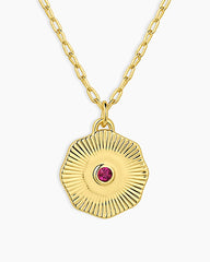 Birthstone Coin Necklace