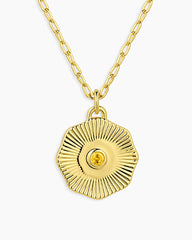 Birthstone Coin Necklace