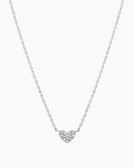 Diamond Pavé Mini Heart Necklace