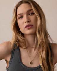 Compass Coin Necklace