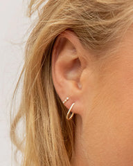 14k Gold Parker Single Link Huggie