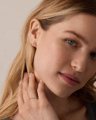 Pearl Newport Chain Huggies