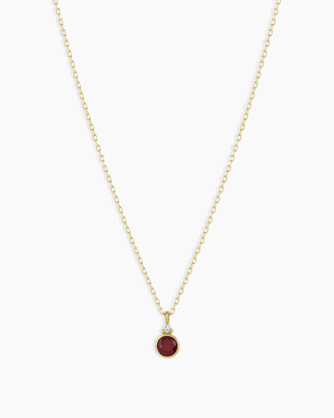 14k Gold Birthstone Necklace