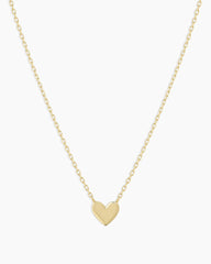14k Gold Heart Mini Necklace