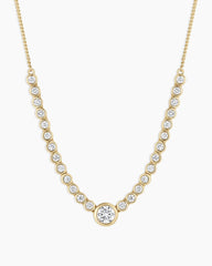 Lab Grown Diamond Circle Row Necklace