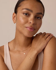 Pink Sapphire Vintage Heart Necklace