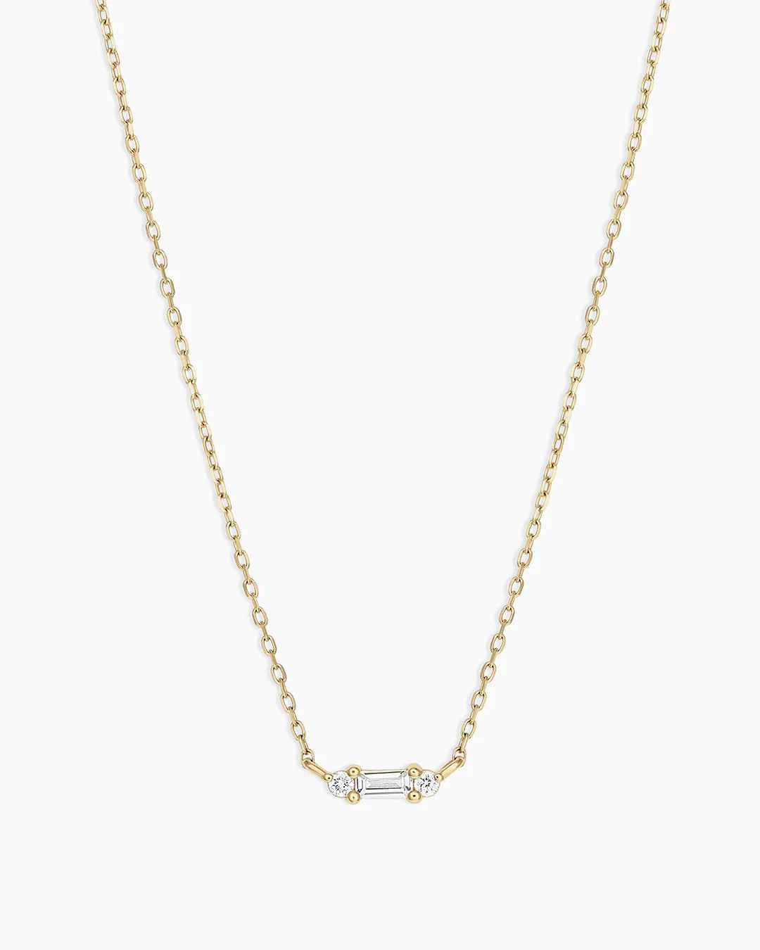 Diamond and White Sapphire Amara Necklace