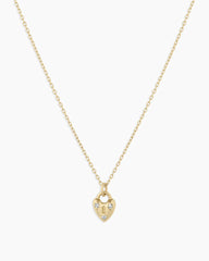 Diamond Bond Lock Necklace