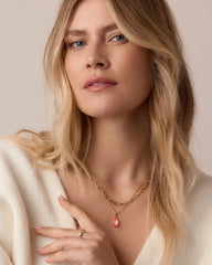 Power Gemstone Parker Charm Necklace Love