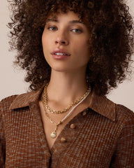 Shimmer Scallop Shell Charm Necklace