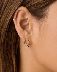 14k Gold Everyday Single Huggie