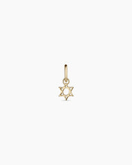 14k Gold Star of David Charm