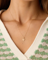 14k Gold It's a Girl Charm Necklace