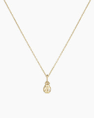 Diamond Ladybug Charm Necklace